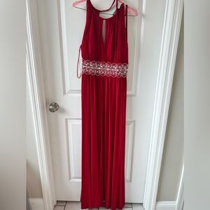 Red formal dress